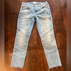 Frame Denim Light Wash Straight Leg Jeans
